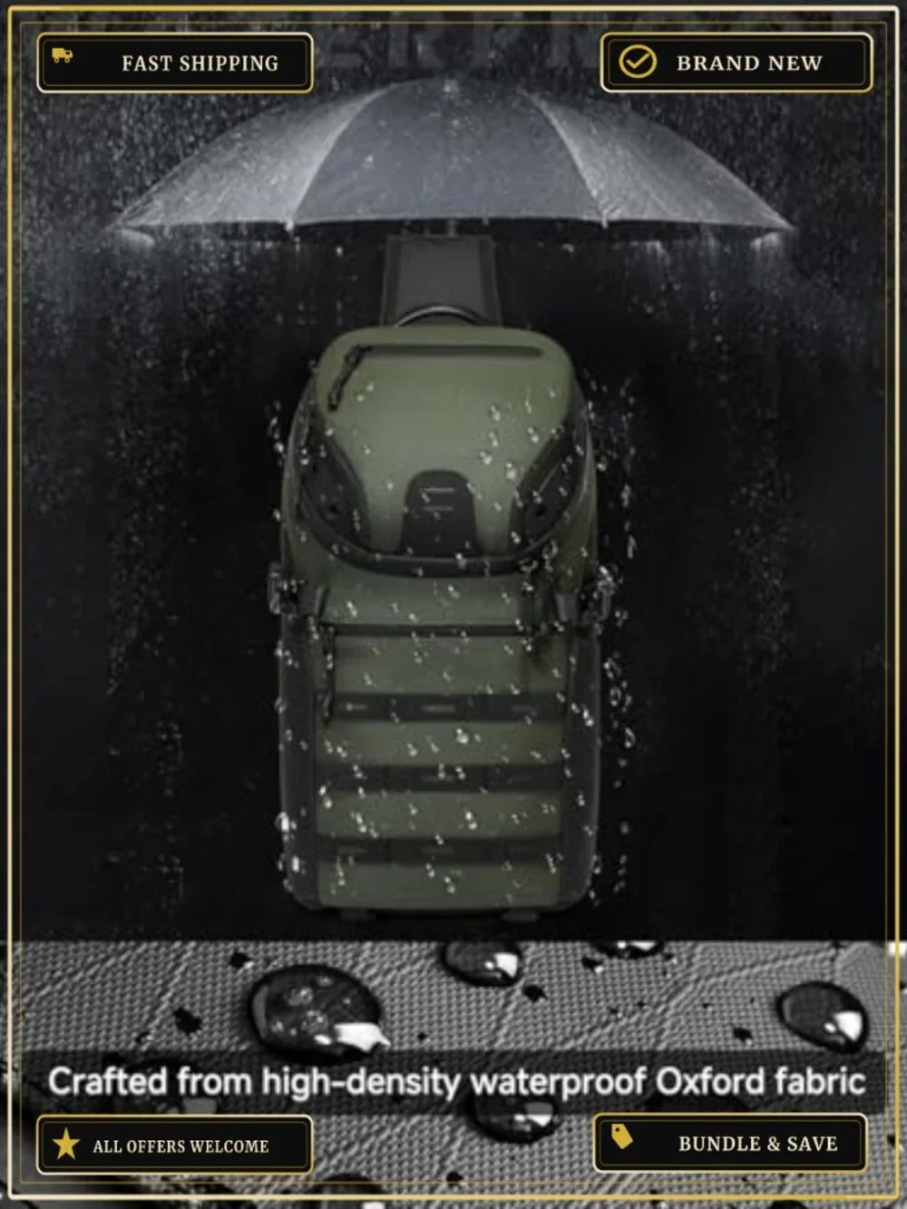 Waterproof Crossbody Sling Backpack Travel Hiking Chest Bag Daypack
